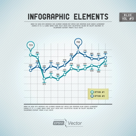 Detailed colorful infographic elementsのイラスト素材