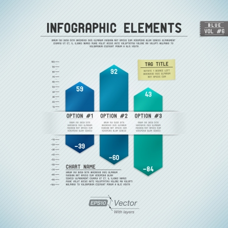 Detailed colorful infographic elementsのイラスト素材