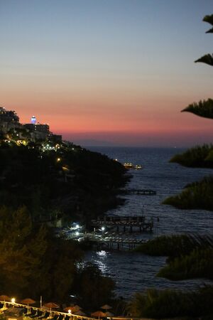 Bodrum Gundogan sunset beach-1の写真素材