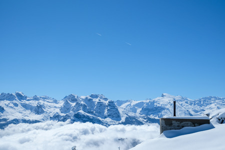 Viewed from Stanserhorn Switzerland.の写真素材
