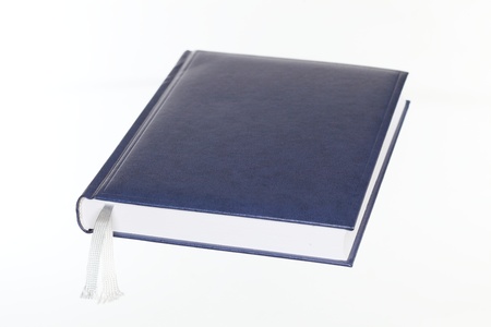 blue book planer isolated on white backgroundの写真素材