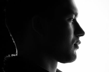 Man faceの写真素材