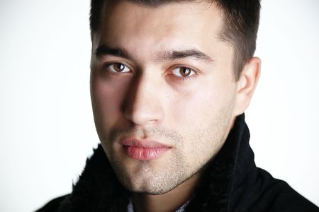 Young man looking