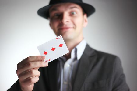 Young man in hat