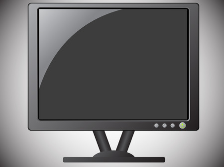 Black monitorのイラスト素材