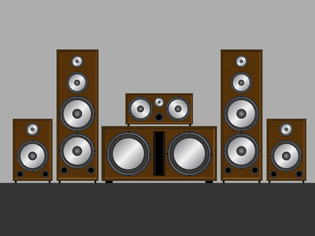 Stereo systemのイラスト素材