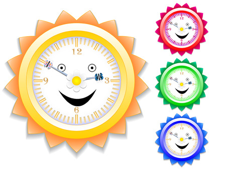 Clock for kidsのイラスト素材