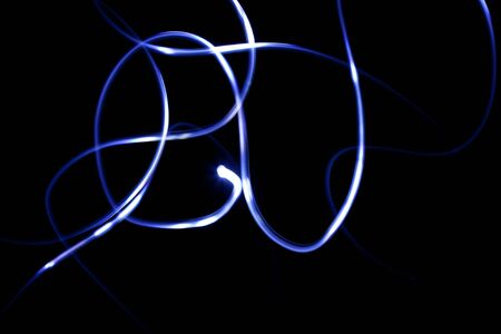 Black background with light tracesの写真素材