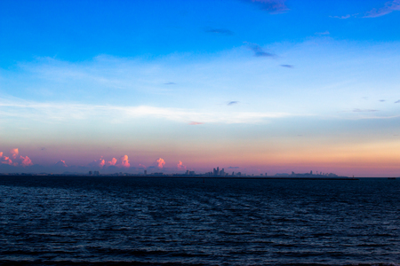 The vast territorial sea, beautiful scenery.の写真素材