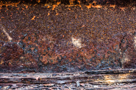 Background corrosion of steel Deteriorationの写真素材