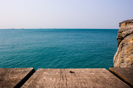 Scenic nature the bridge sea skyの写真素材