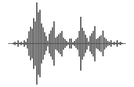 Sound wave. Music Digital Equalizer.