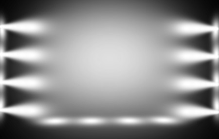 The light white color of the spotlight on empty background.の写真素材