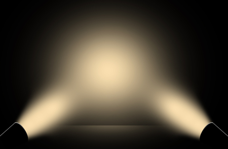 Spotlight stage show design background.の写真素材