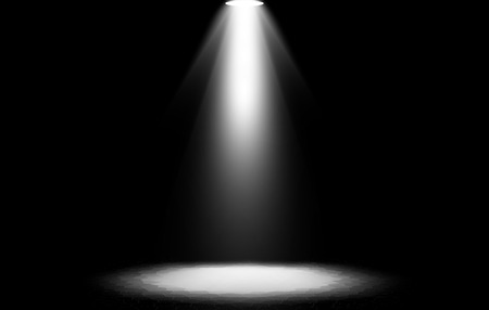 Spotlight white background.の写真素材