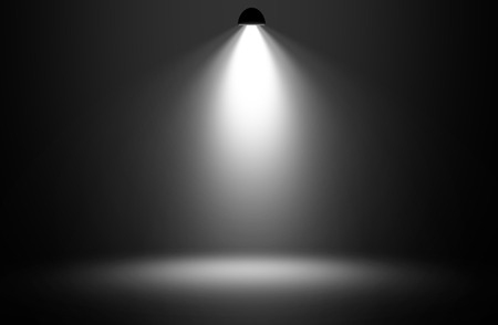 White spotlight design background.の写真素材