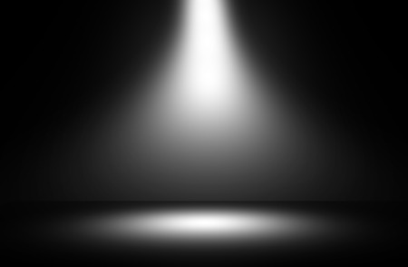 White spotlight show studio.の写真素材
