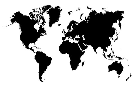 world map white background.の写真素材