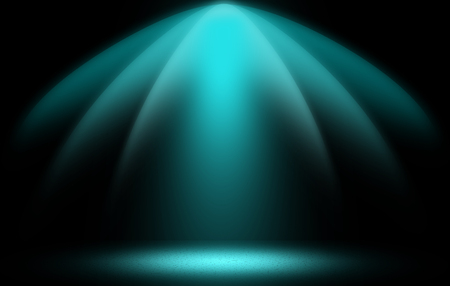 Dome stage blue spotlight backgroundの写真素材