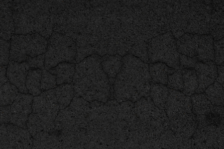 Cracked asphalt pavement background, Black asphalt road surface background.の写真素材