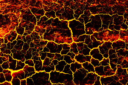 Global warming, ground volcanic eruption.の写真素材