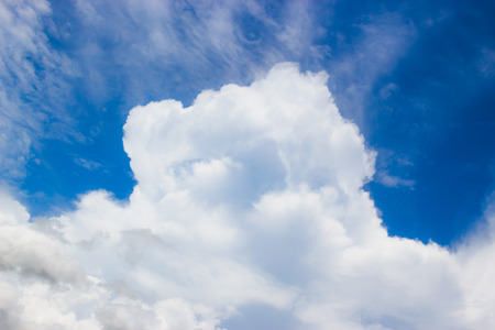 Blue sky clouds dim background.の写真素材