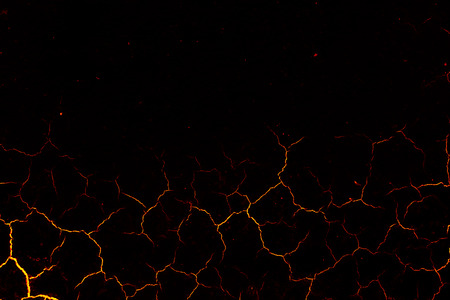 The heat of the earth, Global warming, Lava ground closeup.