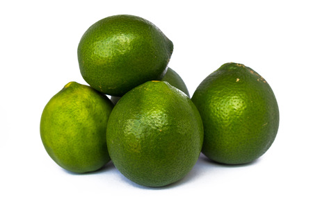 Lemons with on a white background.の写真素材