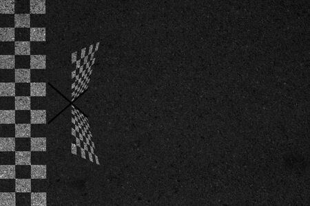 Finish line of racing background.の写真素材