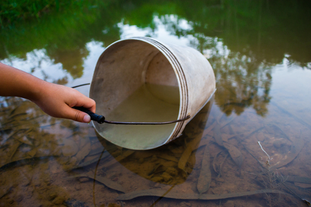 The impact of drought, Children fetch water.の写真素材