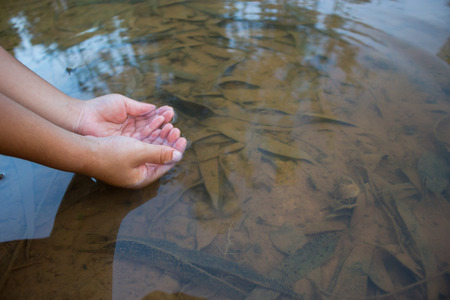 The value of water, Water shortage.の写真素材