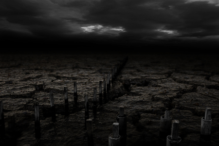 Drought ground background.の写真素材
