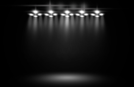 White color spotlight design backdrop.の写真素材