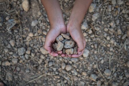 Soil water deficit, Drought.の写真素材