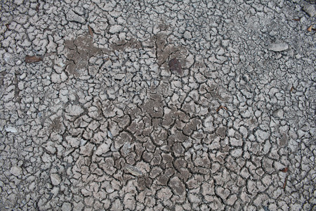 Drought crack ground close up background, crack soil area.