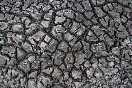 Drought crack ground close up background, crack soil area.の写真素材