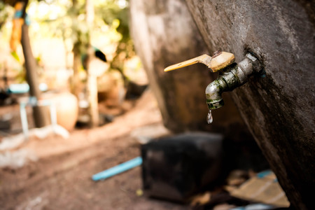 Drop of water . Water is life concept.の写真素材