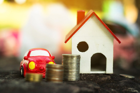 Keep the money for future use, Concept save money for the future.の写真素材