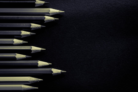 Crayon black and white background.の写真素材