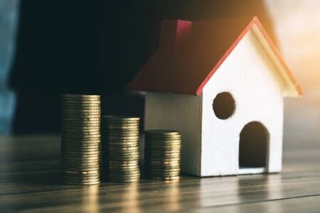 Saving money to buy a home in the future.の写真素材