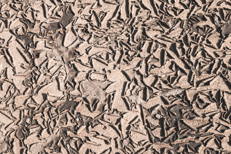 Dry soil caused by drought background,Crisis of water shortage.
