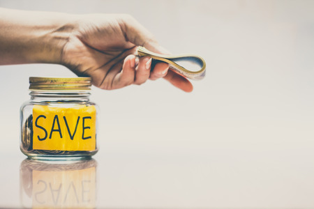 Saving money for the future, sustainability concept.の写真素材