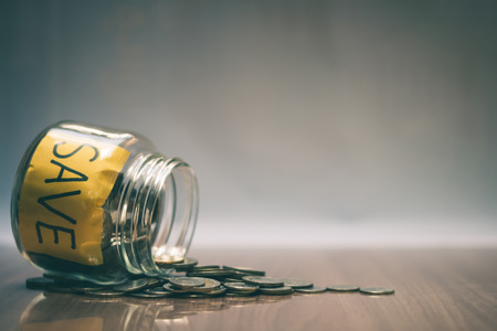 Saving money for the future, sustainability concept.