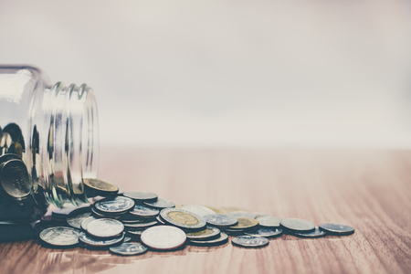 Saving money for the future, sustainability concept.の写真素材