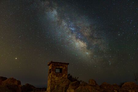 Atro photography of the milky way with startsの写真素材