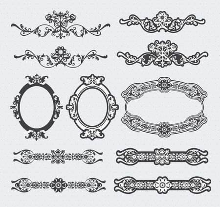 Vintage Frame Setのイラスト素材