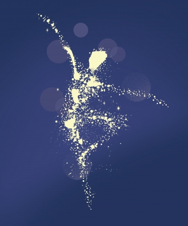 Abstract Dancing Womanのイラスト素材