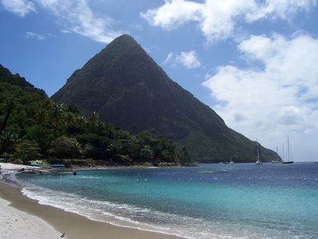 Grand Piton, St Luciaの写真素材