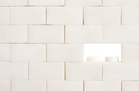 hole in the wallの写真素材