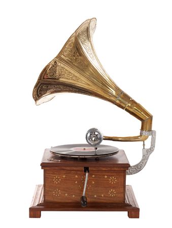 old gramophoneの写真素材